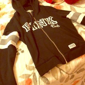 VS Pink Zip Up Hoodie